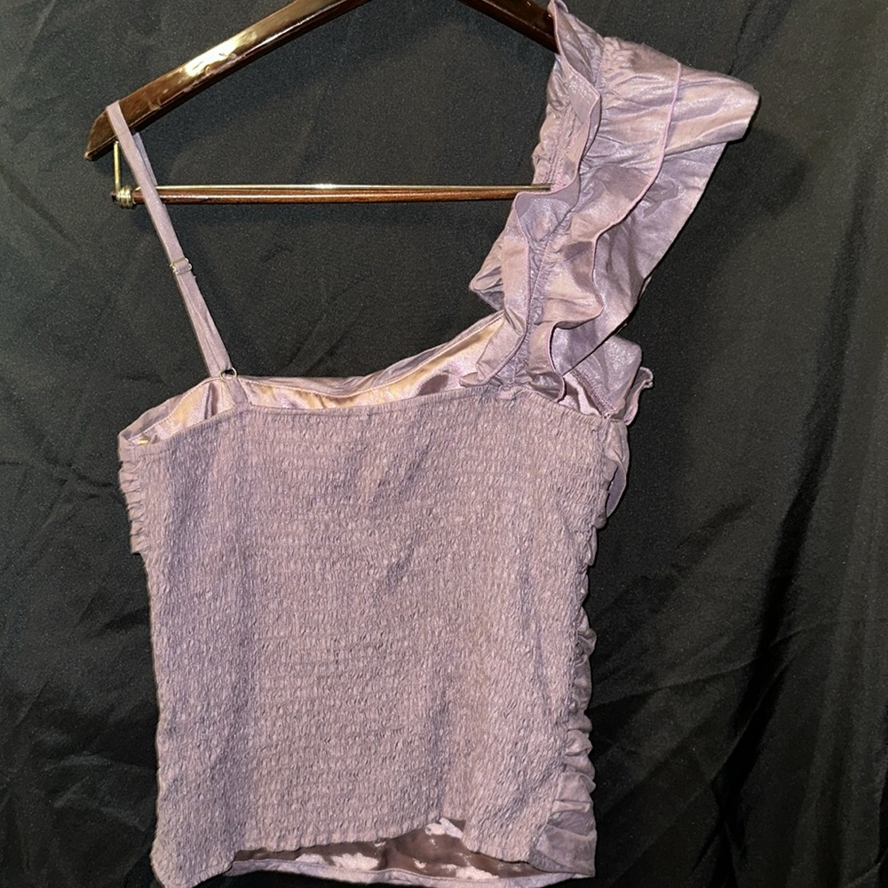 Beautiful One Shoulder Ruffle Top - Picture 2 of 2